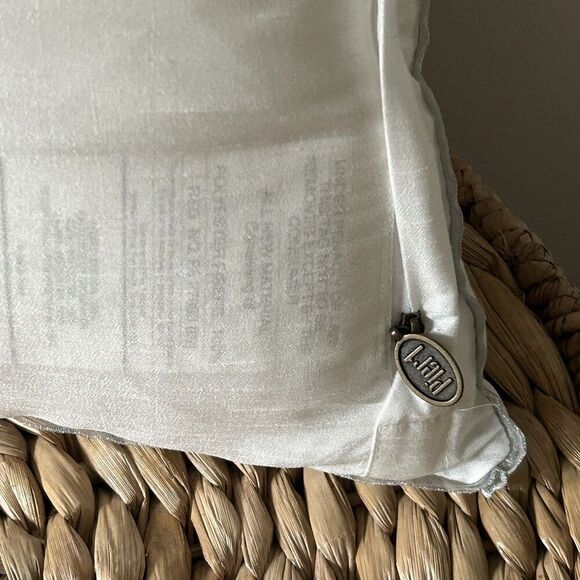 Pier 1 Imports Pillow Beaded Rhinestone Snowflake Decorative Throw Silver White - Picture 6 of 6